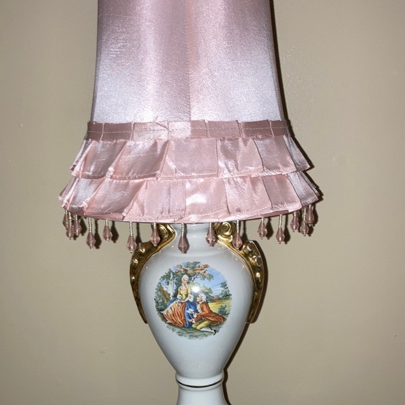 Antique gorgeous lamp! 17th century motif (?) - Picture 2 of 14